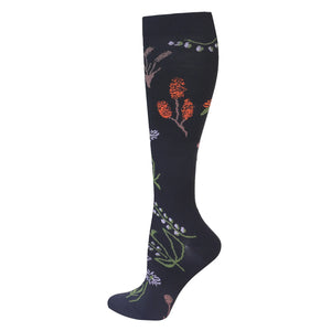 Grass Orange Compression Socks