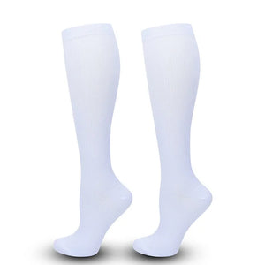 White Compression Socks