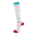 Rainbow Heartbeat Compression Socks