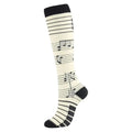 Music Notes Compression Socks