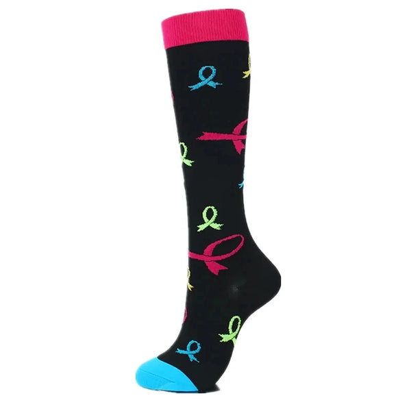 Awareness Ribbon Compression Socks