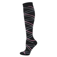 Pink Line Compression Socks