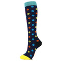 Rainbow Polka Dot Compression Socks