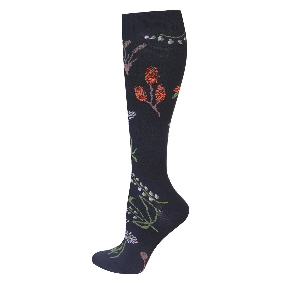 Grass Orange Compression Socks