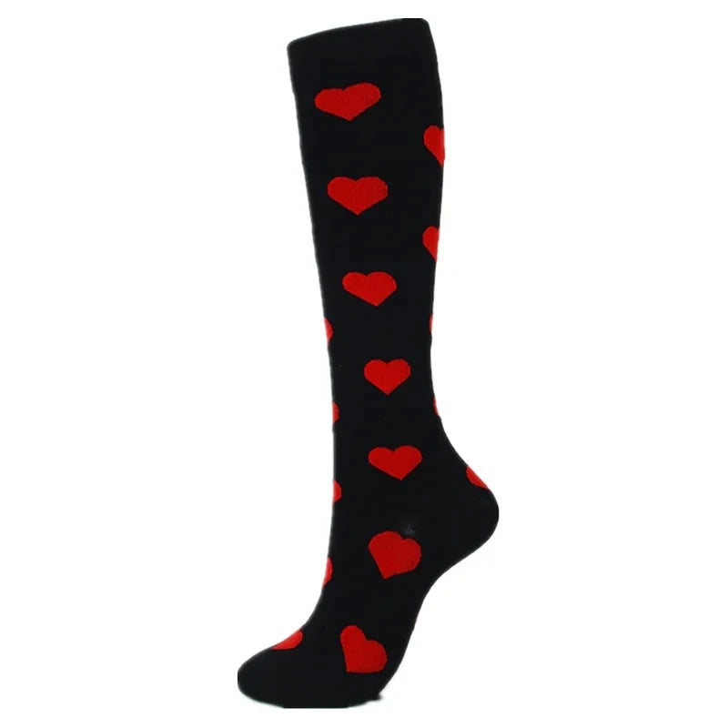 Red Heart Compression Socks