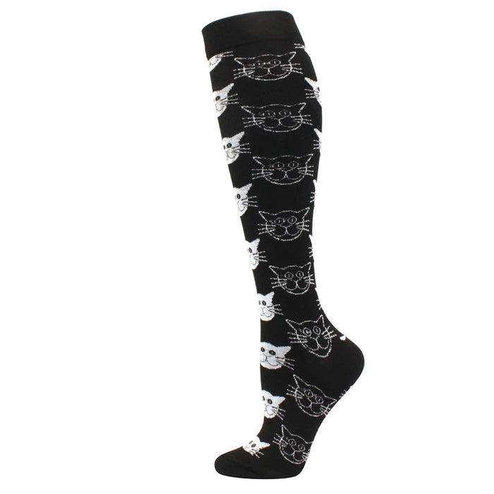 Cat Face Compression Socks