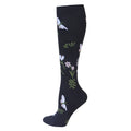 White Butterfly Compression Socks