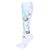 Grass White Compression Socks
