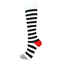 Red Heel Stripe Compression Socks