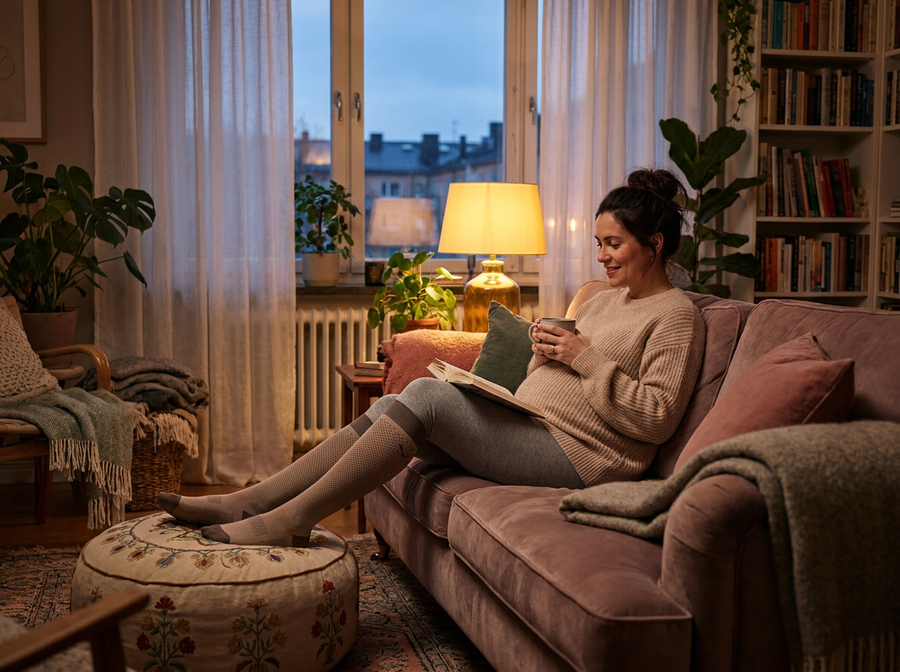 Evening, feet up